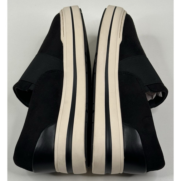 Clarks Audreigh Eve Platform Loafer Sneaker Faux Suede Womens 8.5W Wide New - Picture 5 of 9